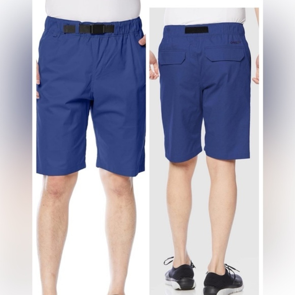 Oakley Mens Roam Commuter Shorts Blue Large NWT